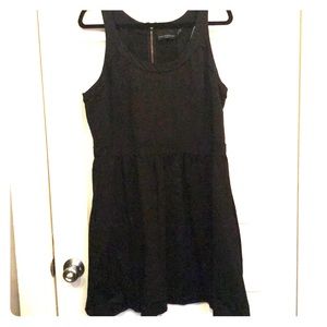 Black zip up dress
